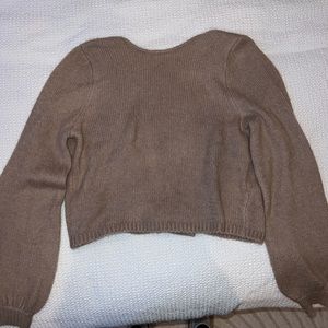 Abercrombie Brown open back sweater